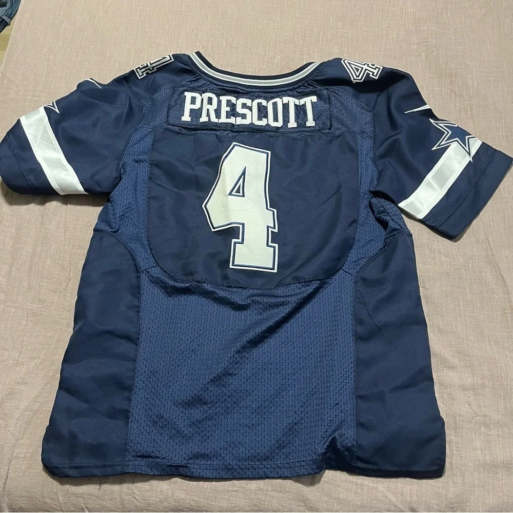 Dallas Cowboys Dak Prescott Sewn On Nike Field Worn Jersey Size 44 NFL Football
